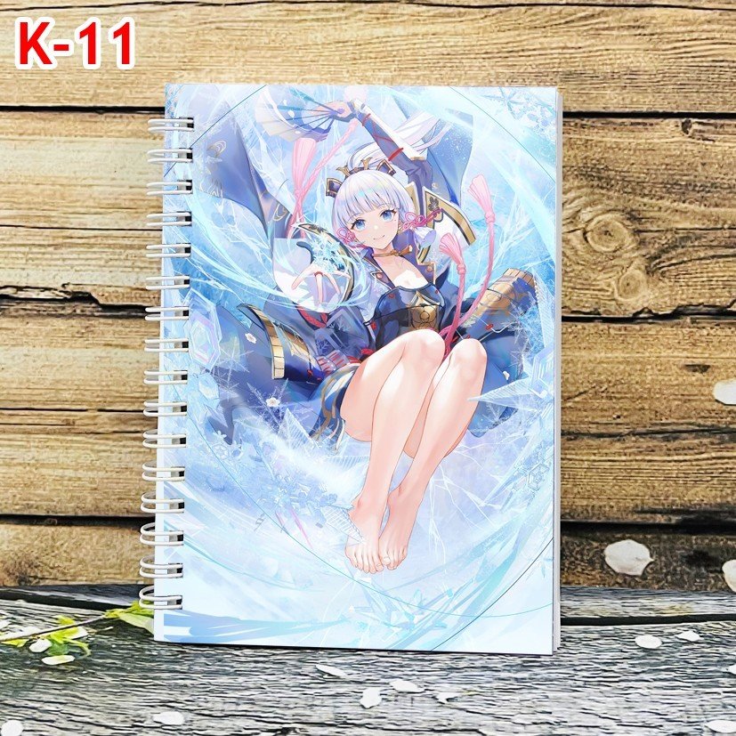￼Sổ viết Kamisato Ayaka genshin impact a6 200trang / sổ tay hình kamisato ayaka