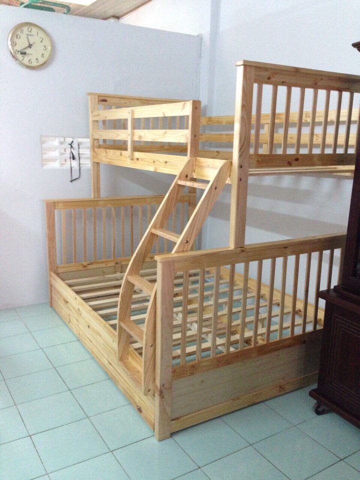 Giường tầng Asaka size( 1m4 và 1m6)