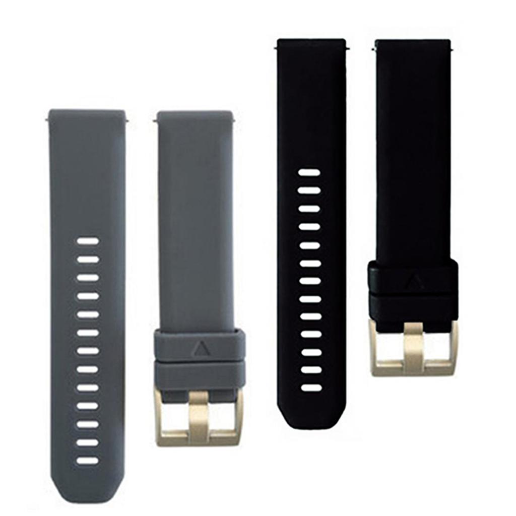 2 Pieces Replacement Silicone Sport Band Strap For Garmin Vivoactive 3 20mm