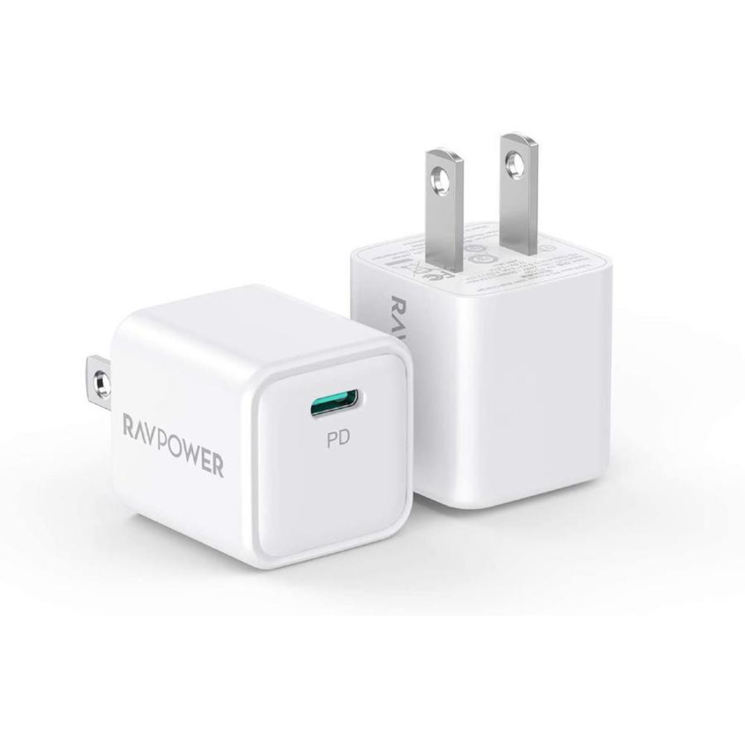 Combo Củ Sạc Nhanh iPhone iPad RAVPower RP-PC150 PD 20W Và Cáp Type C to C 60W 1m RP-CB047-B - Hàng Chính Hãng