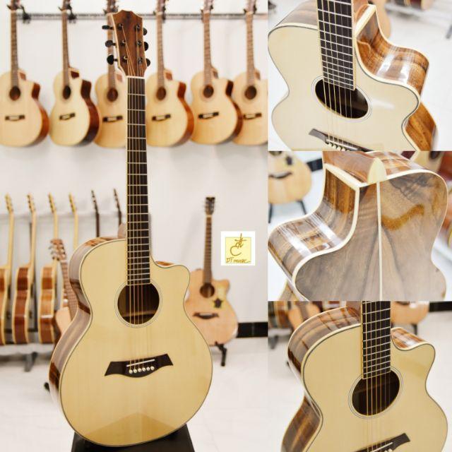 GUITAR ACOUSTIC | GỖ ĐIỆP | DT-A25c | Tặng kèm phụ kiện