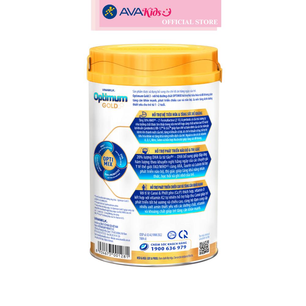 Sữa bột Vinamilk Optimum Gold số 3 850g (1 - 2 tuổi)