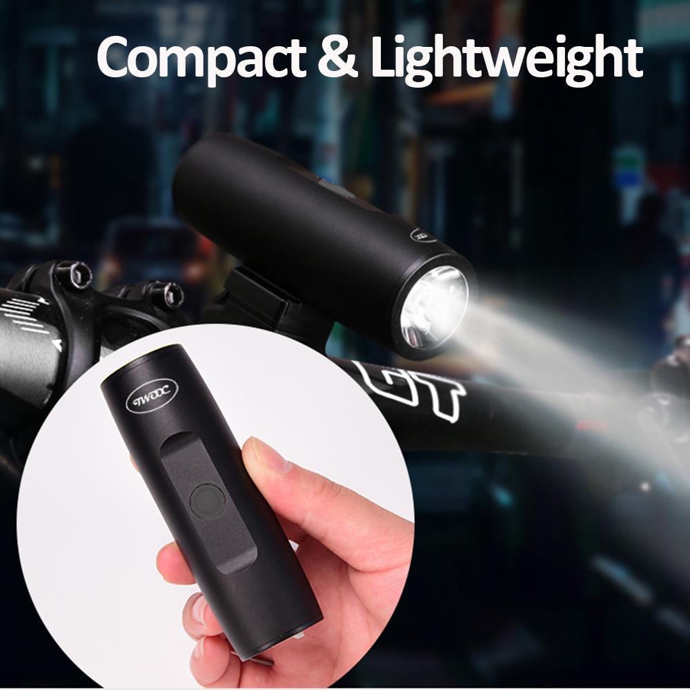 Đèn pin siêu sáng không thấm nước đèn Xe đạp phía trước Đèn pin có thể sạc lại