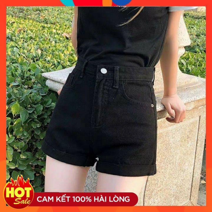 Quần sooc bò cạp cao HOT TREND 2021Hàng loại đẹp, co giãn 4 chiều, hách dáng cho các chị em