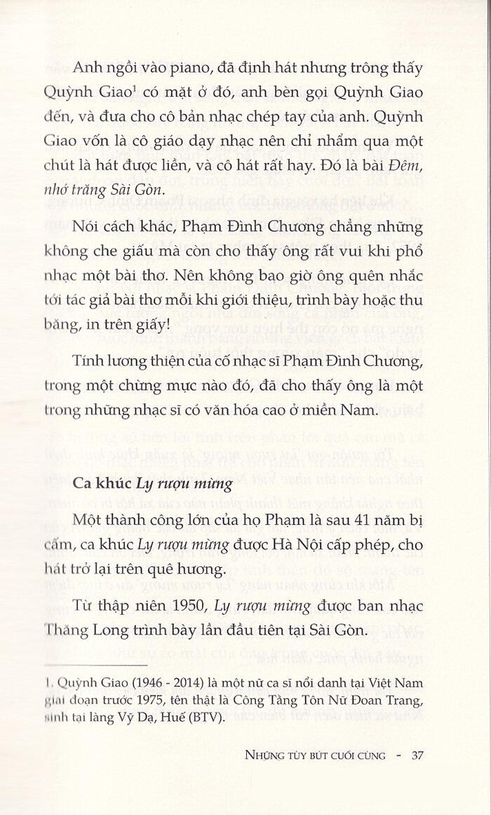 Những Tùy Bút Cuối Cùng