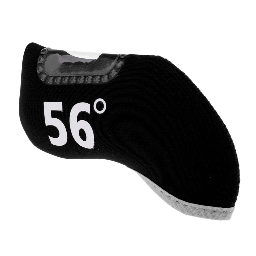 3-4pack Golf Club Iron Putter Headcover Head Cover Protector 56 Degree Black