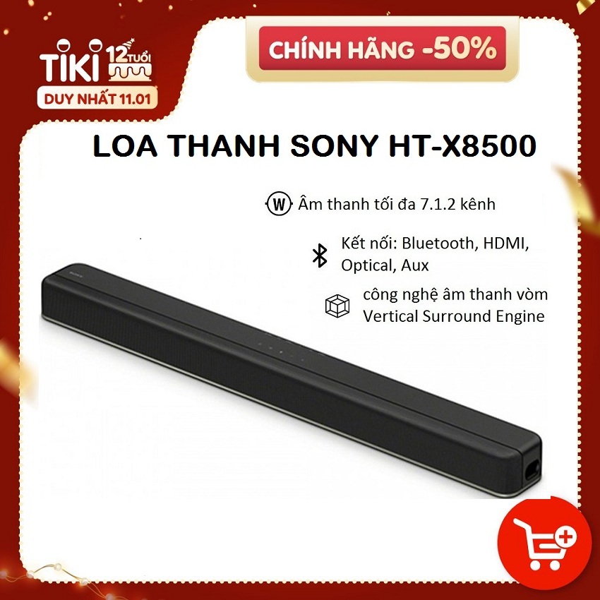 Dàn Âm Thanh Soundbar SONY HT-X8500//M - Hàng chính hãng