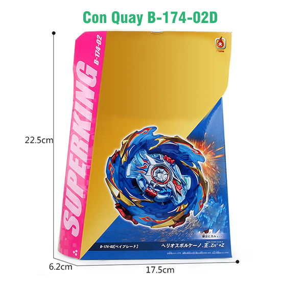 Đồ Chơi Con Quay B174-02 Kèm Tay Quay | Con Quay BEYBLADE B174-02