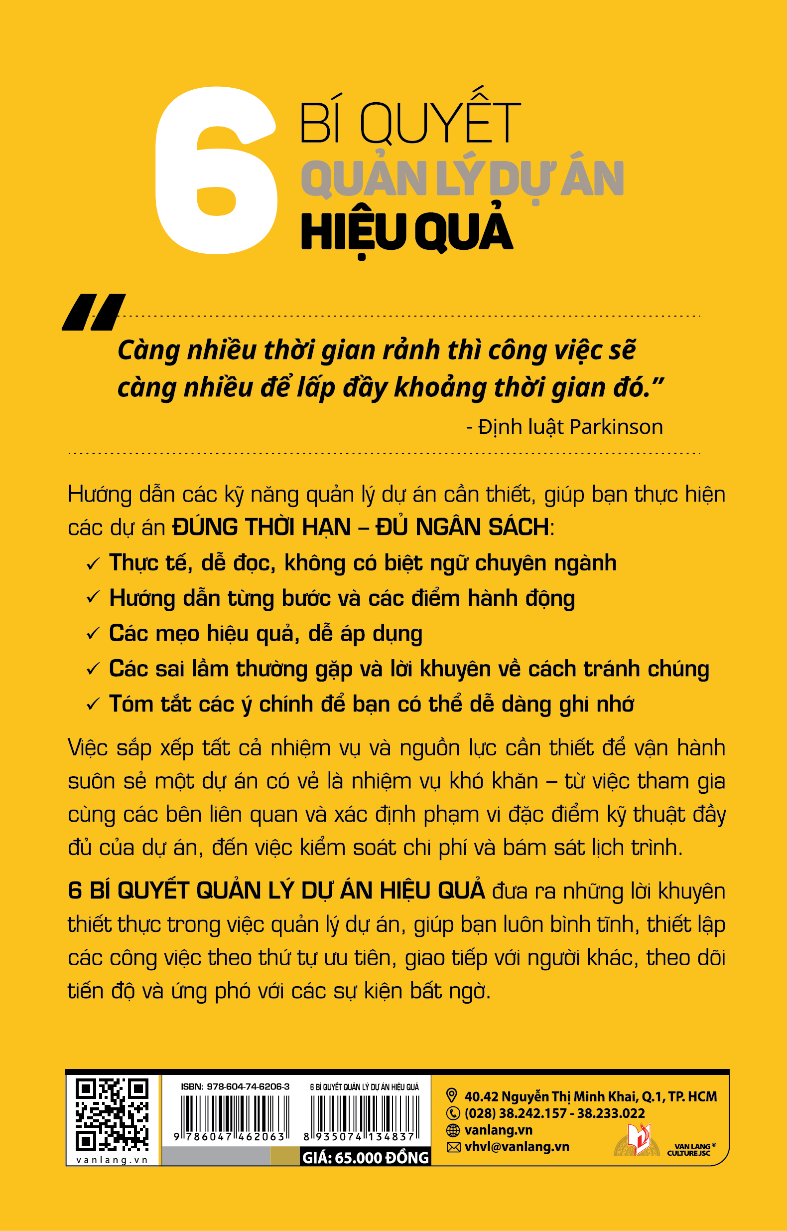 6 Bí Quyết Quản Lý Dự Án Hiệu Quả - Vanlangbooks