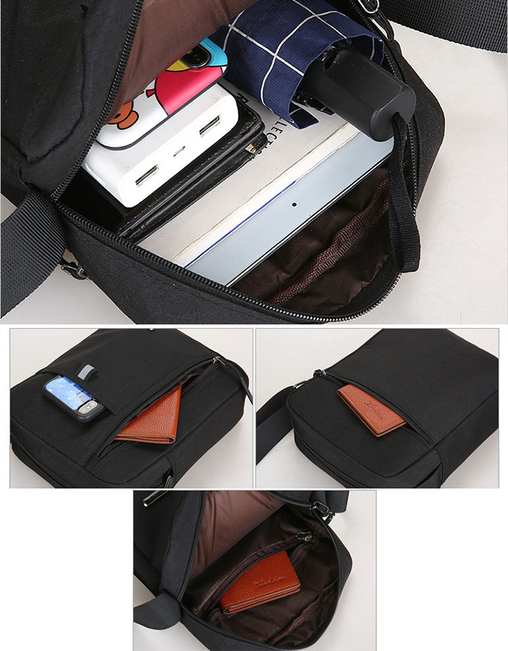 Túi đeo chéo nam chất dù chống thấm nước túi đeo chéo size lớn -064
