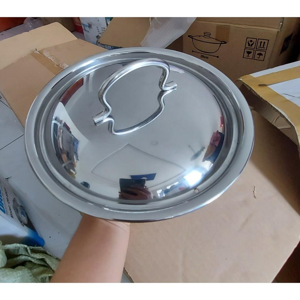 Nắp inox dùng cho nồi và chảo, nắp vung inox 16/18/20/24/26/28/30 cm ( dùng đậy nắp