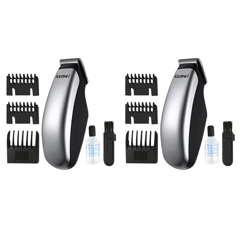 2x Portable Mini Men's Electric Hair Clipper Beard Grooming Shaping Trimmer