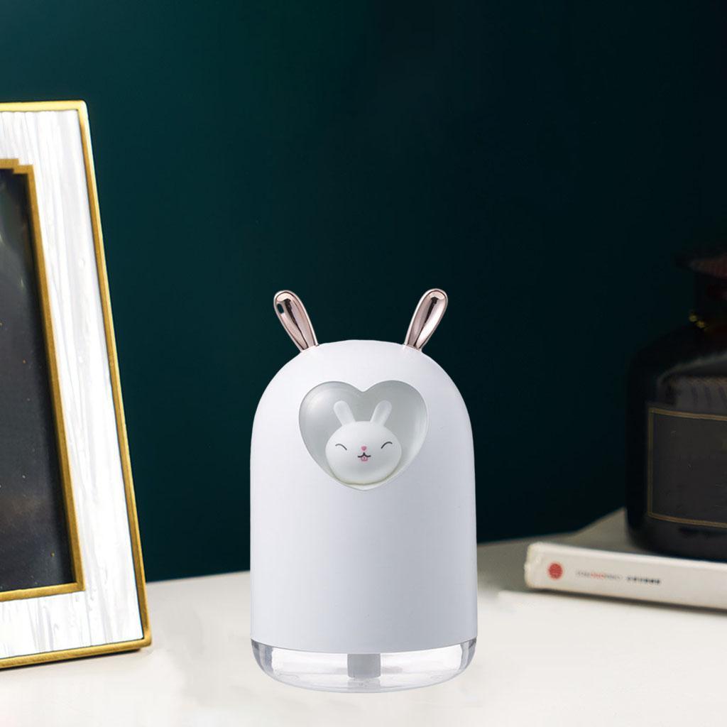 Cute Pet Air Humidifier 300ml Cool Mist Aroma Colorful LED Lamp for Office