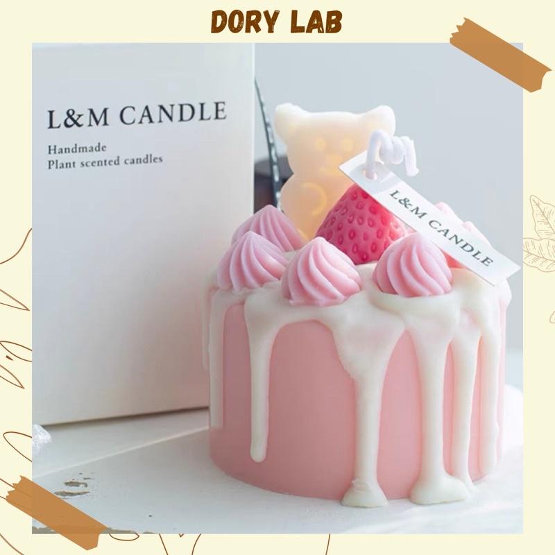 Nến Thơm Bánh Kem Trái Cây Màu Sắc Full Topping - Dory Lab