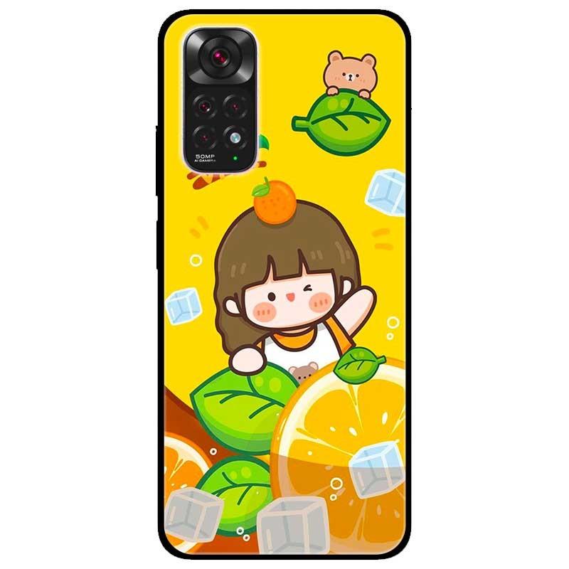 Ốp lưng dành cho Xiaomi Redmi Note 11 4G - Redmi Note 11 5G / Redmi Note 11T 5G / Redmi Note 11S 5G  - Cô Gái Cam