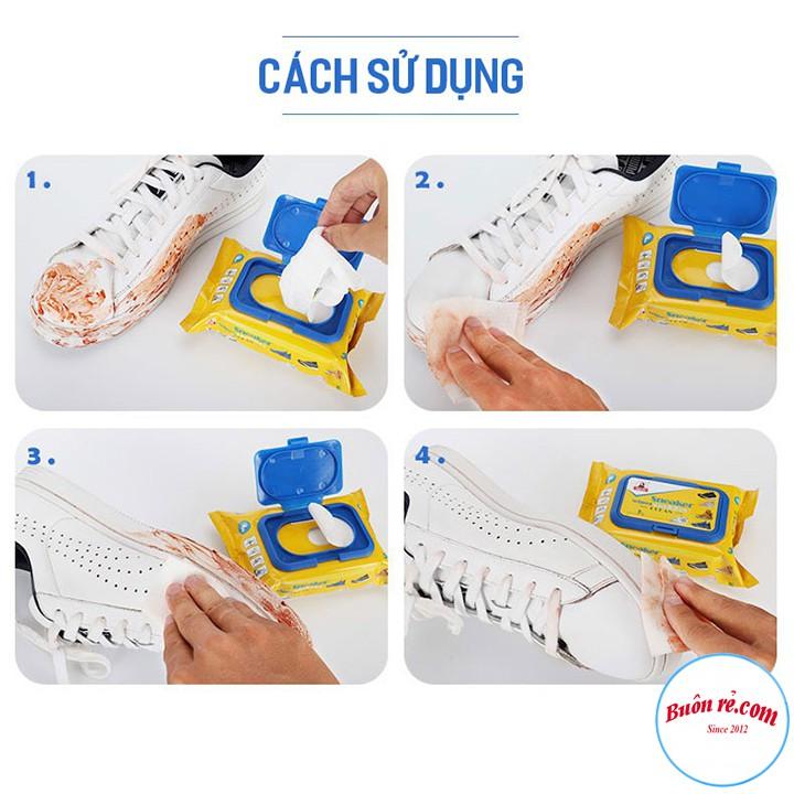 Combo 12 Gói Khăn Giấy Lau Giày SNEAKER Hộp 30 Tờ Siêu Sạch Siêu Sáng 00036