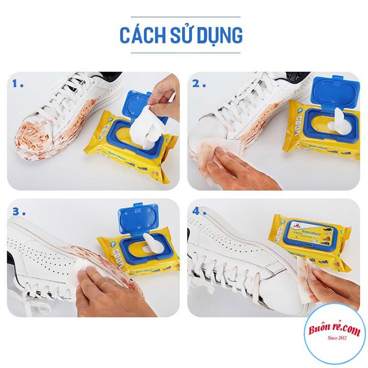 Combo 12 Gói Khăn Giấy Lau Giày SNEAKER Hộp 30 Tờ Siêu Sạch Siêu Sáng 00036