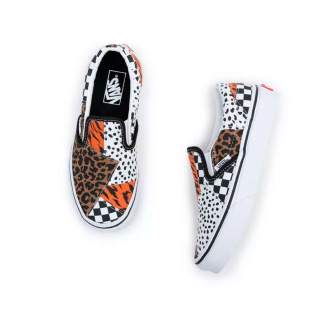 Giày Kid Vans Classic Slip-On Patchwork VN0A5FBK448