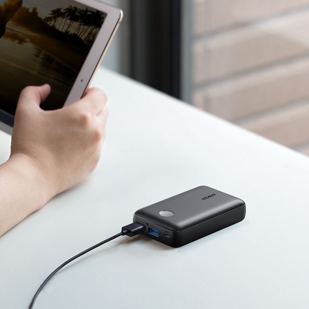 Sạc dự phòng ANKER PowerCore Select 10000mAh - A1223 - Thiết kế nhỏ gọn và nhẹ, 2 cổng sạc USB-A tiện lợi, vật liệu chống trượt và chống bám vân tay