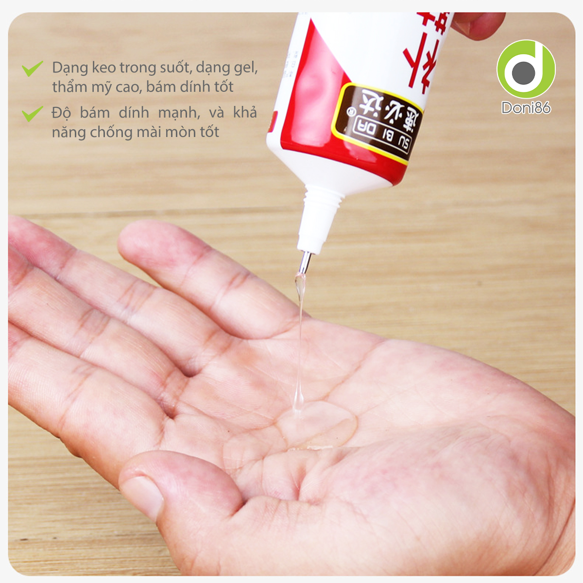 Keo dán giày mùi hương dễ chịu, an toàn cho da tay, sức khỏe, chất keo bền chặt - Doni - DOPK356
