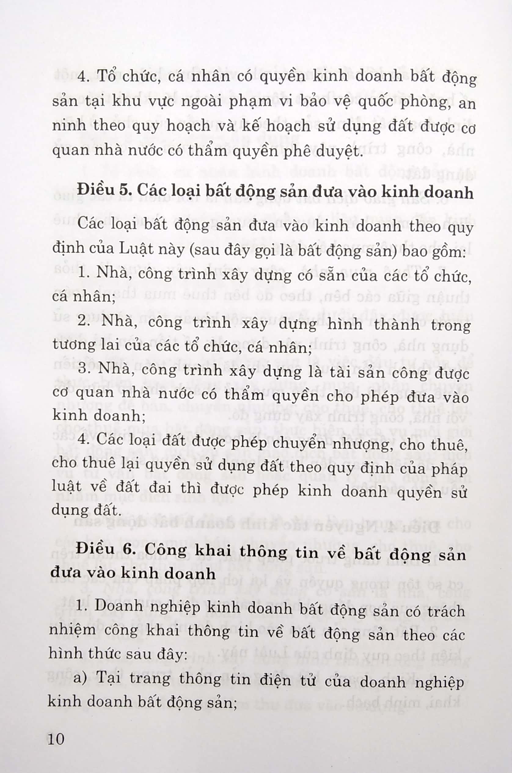 Luật Kinh Doanh Bất Động Sản (Hiện Hành) (Sửa Đổi, Bổ Sung Năm 2020)