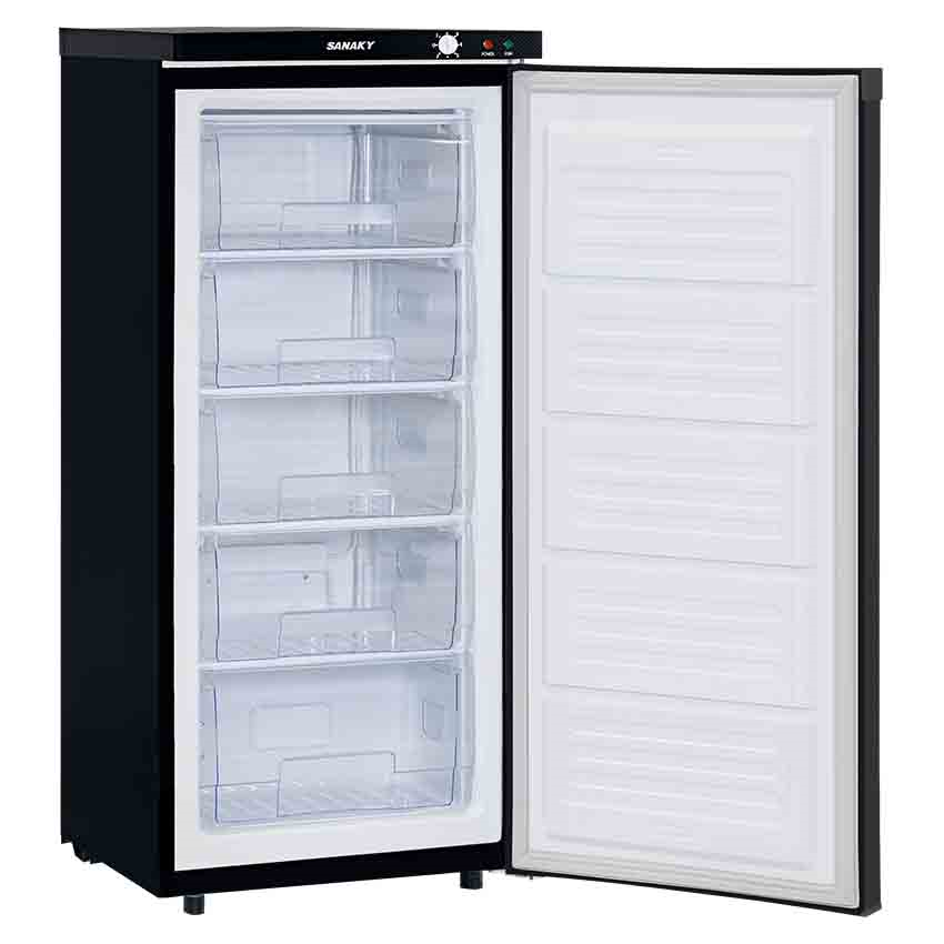 TỦ ĐÔNG ĐỨNG INVERTER SANAKY 180/150 LÍT VH-180VD3 NHÔM