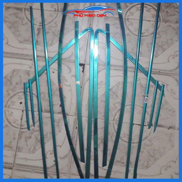 Bộ nẹp viền chân kính cong kính Innova 2017-2022 Inox sáng bóng chuẩn form xe