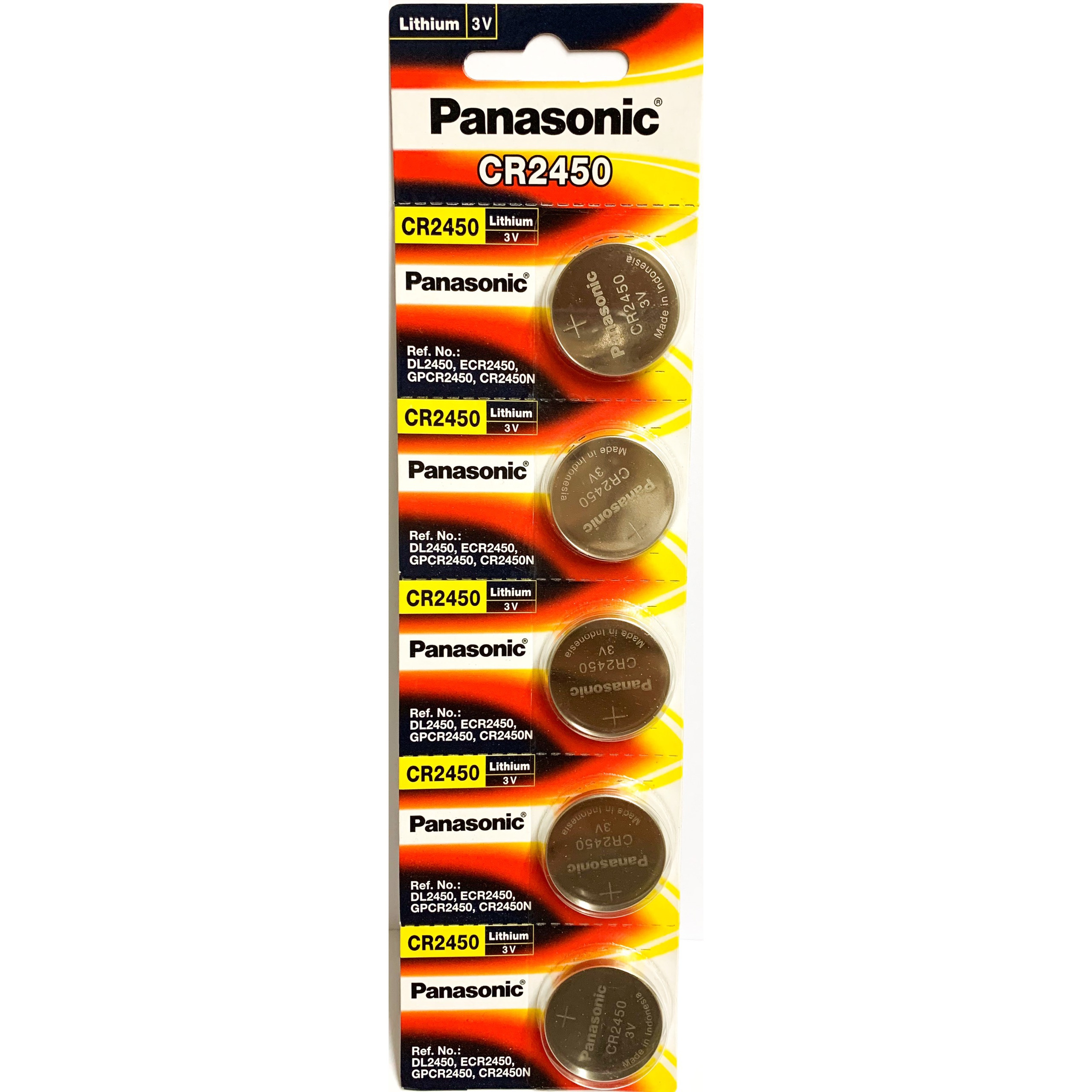 VỈ 5 Viên Pin CR2450 3V Panasonic Hàng Chính Hãng