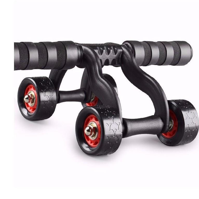 Con Lăn Tập Cơ Bụng 4 Bánh Đa Năng Tại Nhà Nam/Nữ , Tặng Kèm Miếng Thảm