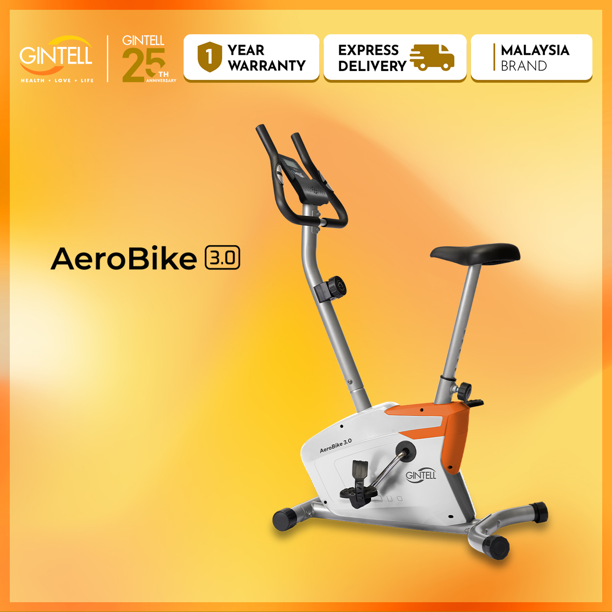 Xe Đạp Tập GINTELL - AERO BIKE 3.0 Chính Hãng | 1 Năm Bảo Hành