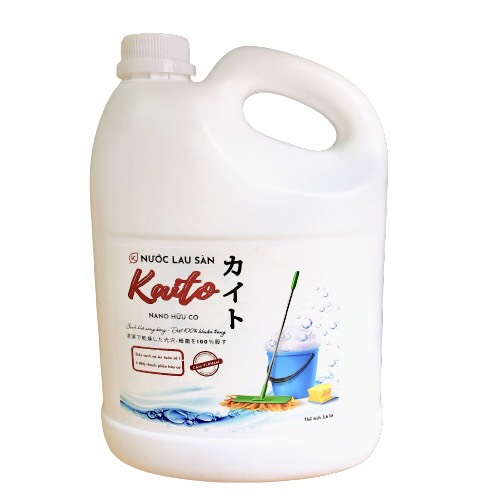 Nước Lau Sàn Nano Hữu Cơ KAITO VIỆT NAM - Hương Quế - 3,6kg