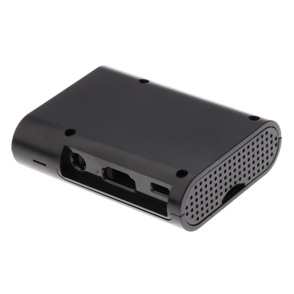 Plastic Enclosure Case Box Cover for 2 Model B/B+ Black