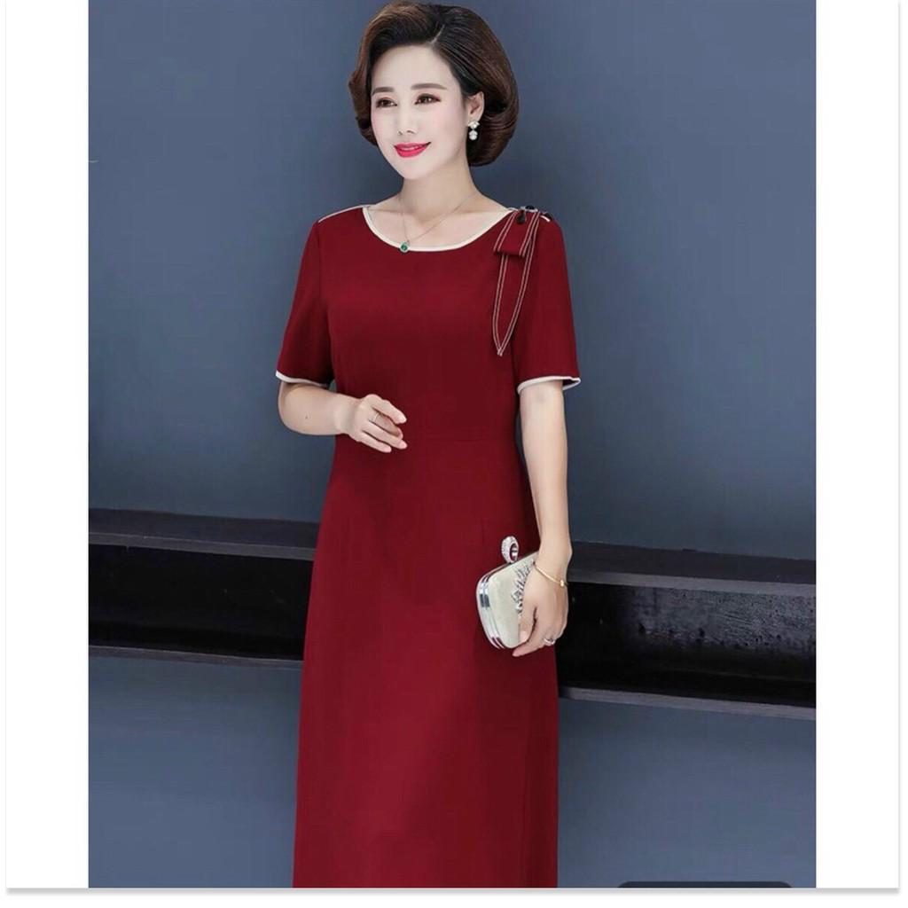 ĐẦM COTTON LẠNH SUÔNG VAI NƠ CÀI PHỤ KIỆN THỜI TRANG VINA 1HIT FASHION