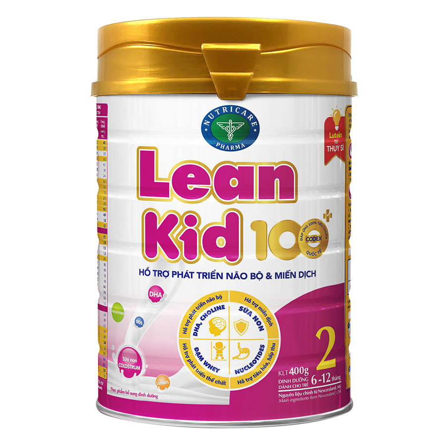 Sữa Leankid 100 +2 Phát Triển Não Bộ Và Miễn Dịch