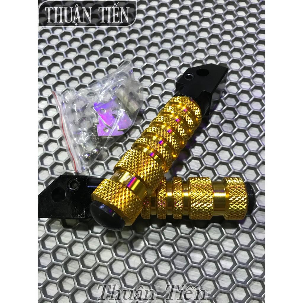 GÁC CHÂN SAU NHÔM KHÍA MÀU DÙNG CHO HONDA HOẶC YAMAHA ĐỦ MÀU CHẾ ĐƯỢC NHIỀU LOẠI XE