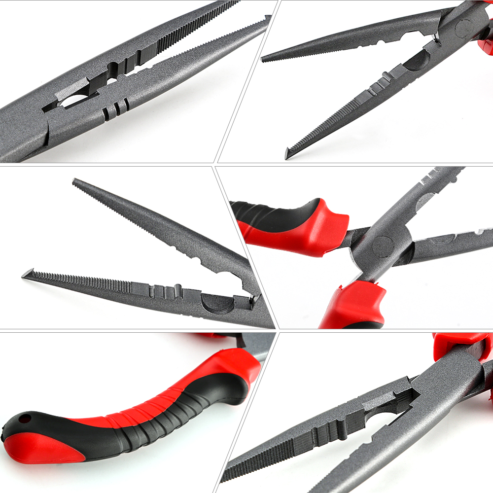 Kìm câu cá Lưỡi bằng thép carbon cao, chống ăn mòn, Tay cầm cao su chống trượt tiện dụng