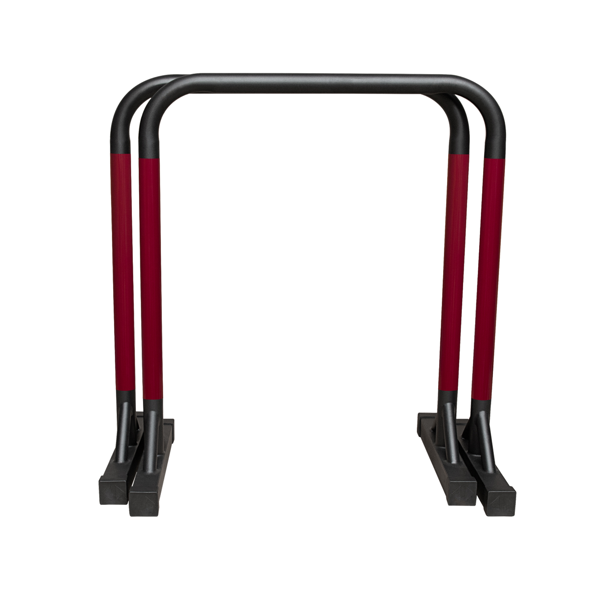Xà kép Parallettes Dip cao 90cm, Pocorrys PAD-05, Màu đen đỏ