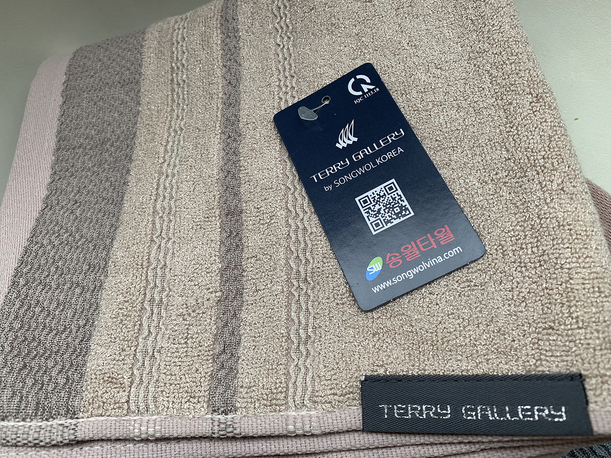 Khăn Mặt Sợi Tre Cao Cấp SONGWOL TG-WAVE  - Hight Quality Bamboo Face  Towel