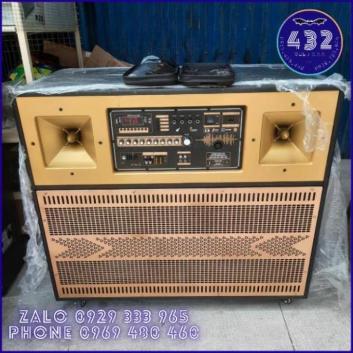 LOA KARAOKE KÉO 4 TẤC ĐÔI COIL 75 ĐẦY ĐỦ PHỤ KIỆN MICRO KIM LOẠI