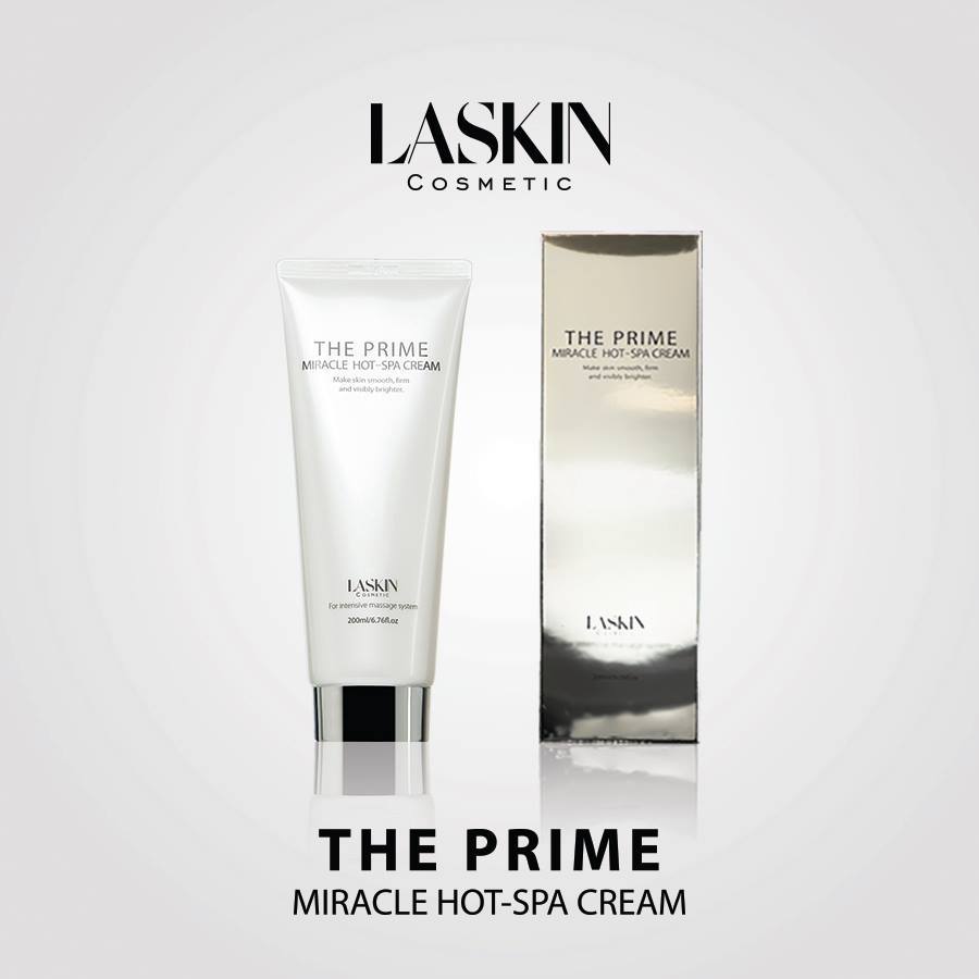 Kem tan mỡ The Prime Miracle Hot-Spa Cream Laskin Hàn Quốc + tặng kèm Đai siết eo cao cấp