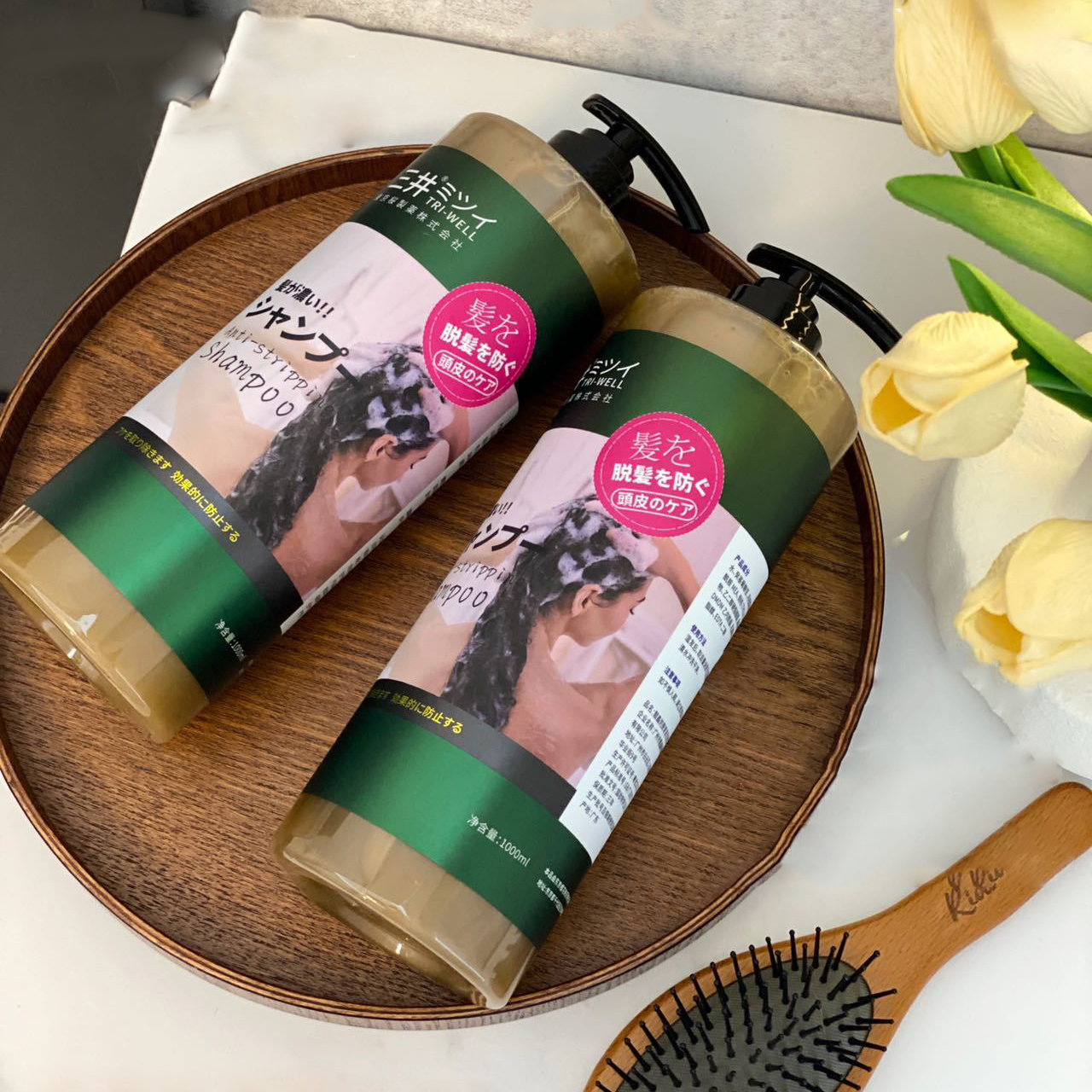 Dầu gội kích thích mọc tóc Anti-Strippine Shampoo giảm gãy rụng kiểm soát dầu loại bỏ gàu Nhật Bản 1000ml