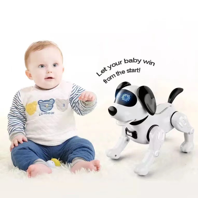 Chó robot điều khiển từ xa, hoạt động linh hoạt, đồ chơi giáo dục cho bé