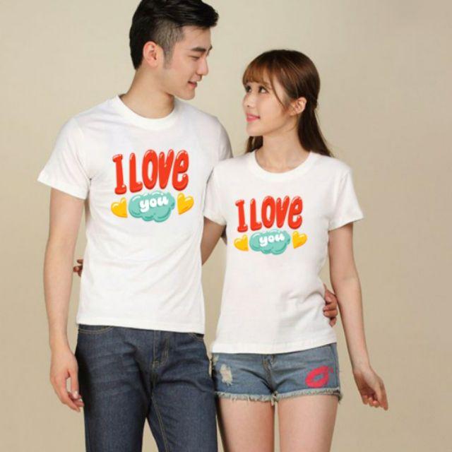 Áo đôi chữ love tình yêu
