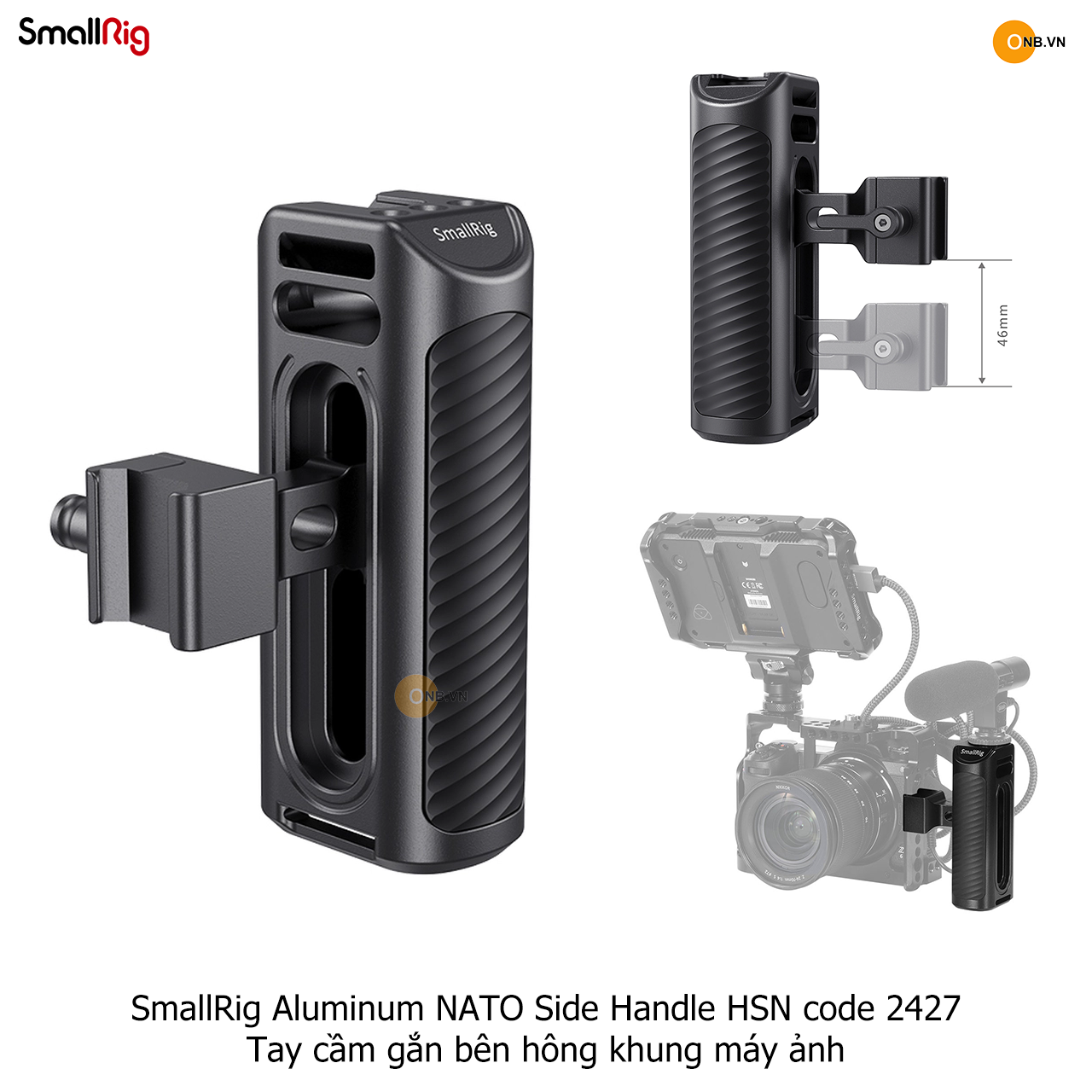 SmallRig Side Handle Tay cầm gắn hông Khung máy ảnh code 2427