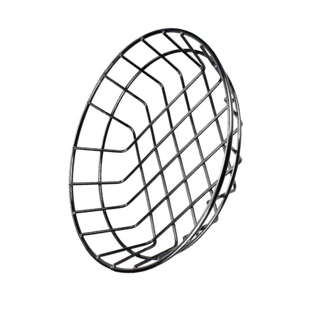 2x S Metal Fast Food Baskets Restaurant Serving for Sandwiches Fries Chips