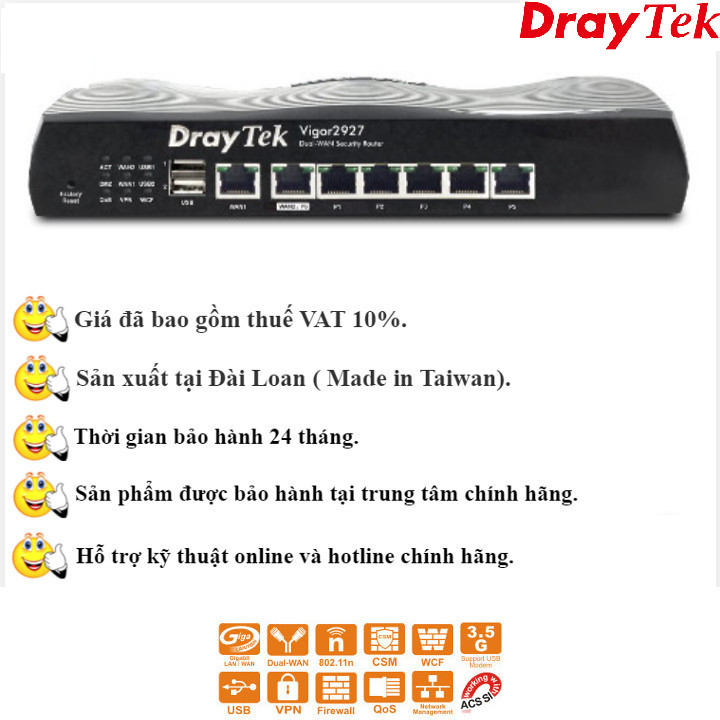 Router DrayTek Vigor2927 - Hàng chính hãng