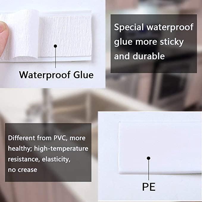 Băng Keo PVC Dán Viền Bếp Chống Dầu Mỡ Băng Dính Dán Mép Tường Chống Ẩm Mốc