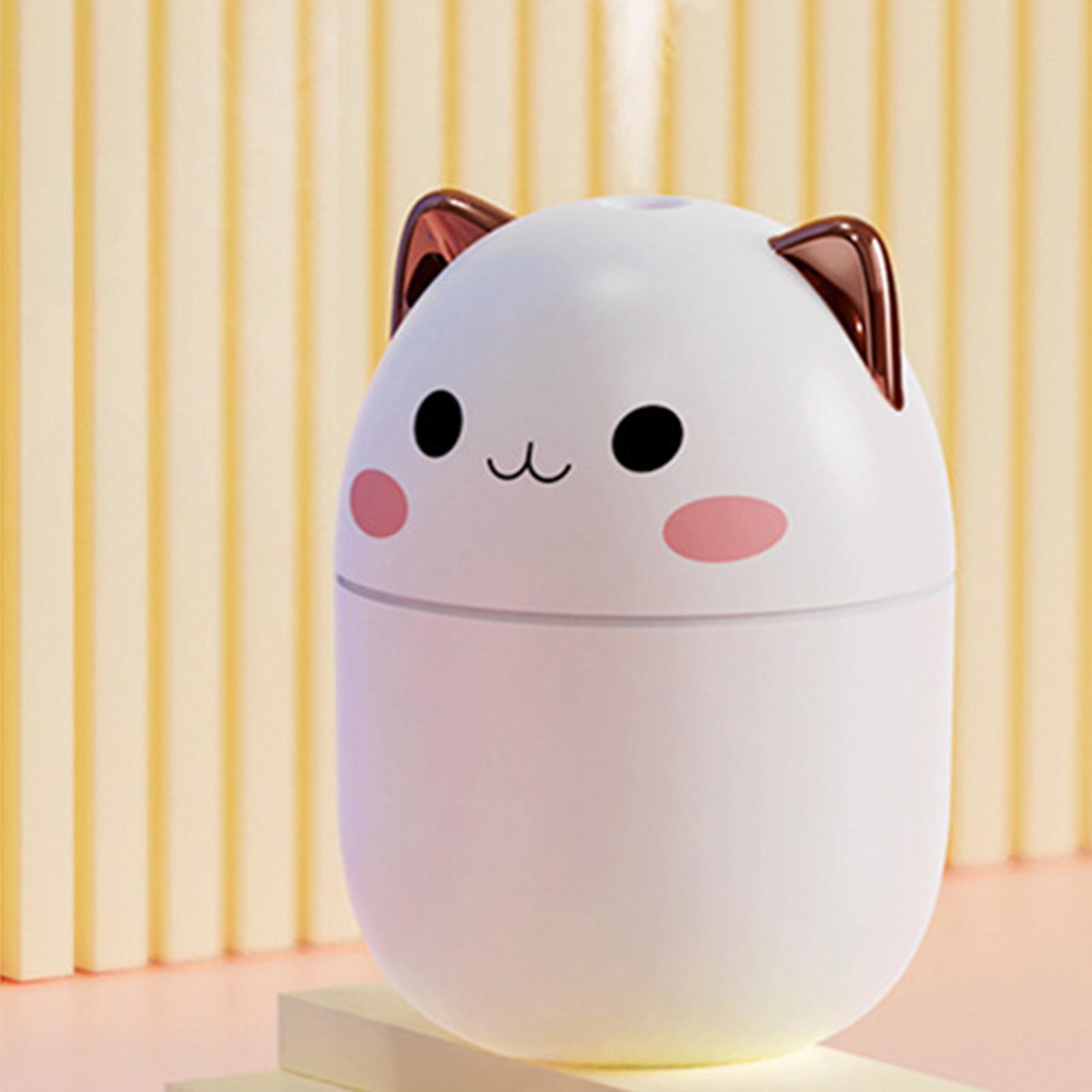 Car Humidifiers, 250ml Small Air Humidifier, Portable Mini Humidifiers for Bedroom, USB Cool Mist Sprayer with Night Light for Home,Office, Plants
