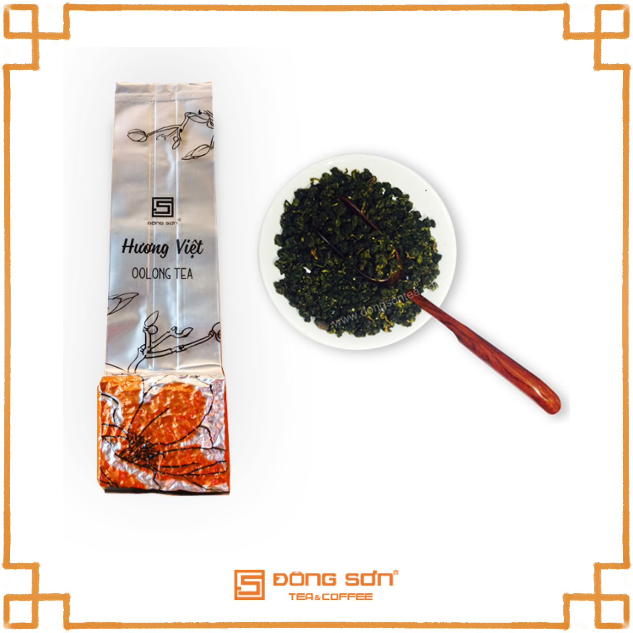 TRÀ Ô Long [ Hương Việt ] Hương vị nhẹ, thanh khiết - Gói 100gr - Đông Sơn