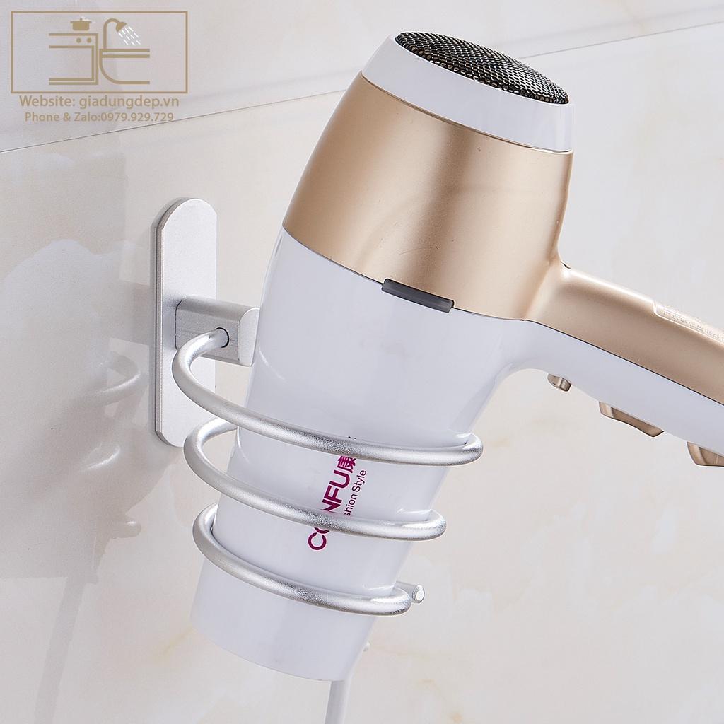 Giá Treo Máy Sấy Tóc Treo Nhà Tắm Dán Tường, Kệ Nhà Tắm , chuẩn Spa , sang trọng , tiện dụng